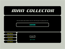 Tablet Screenshot of mancollector.net